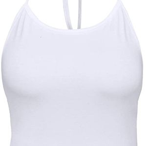 Cotton Halter Crop Top